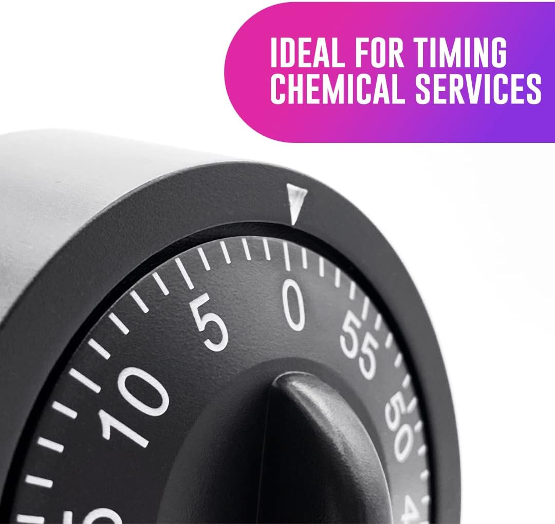 60 Minute Wind Up Timer, Visual Mechanical Timer, from 0 to 60 Minutes, for Kitc