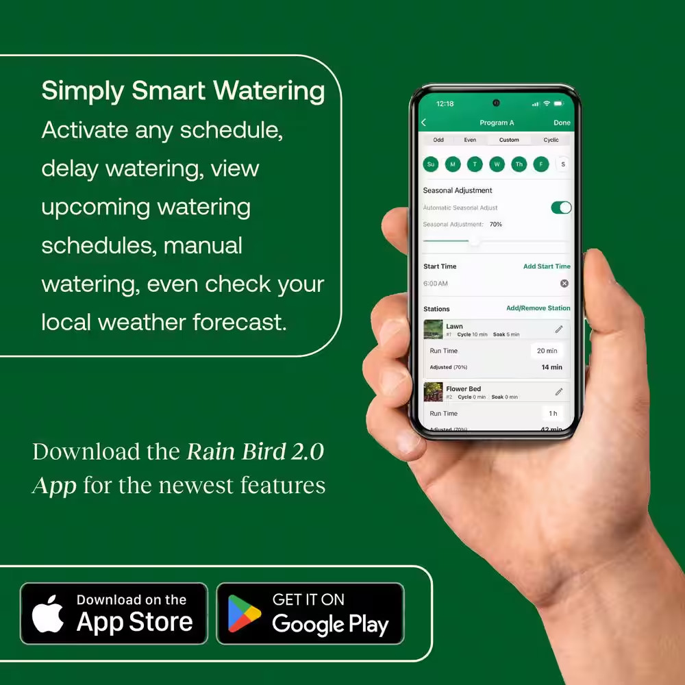 ARC6 6-Zone App Based Indoor Residential Irrigation Controller