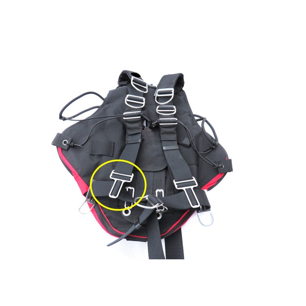 Scuba Dive D-Ring Dive Weight Belt Slide Keeper Webbing Harness Retainer Stopper