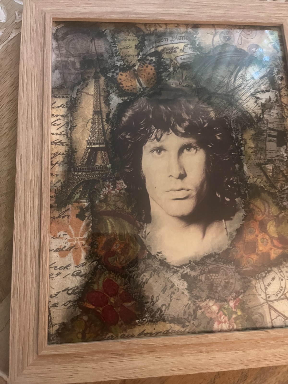 Jim Morris Collage/Mix Media/Decoupage Framed Image