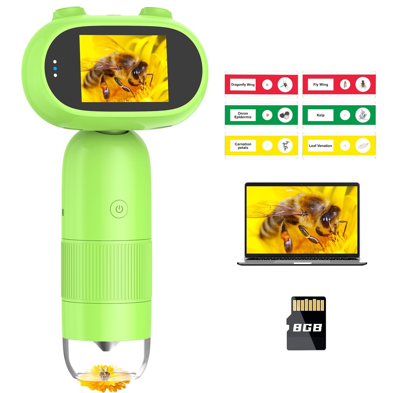 Handheld Digital Microscope for 1000X,16MP Portable Pocket Microscope with 2i...