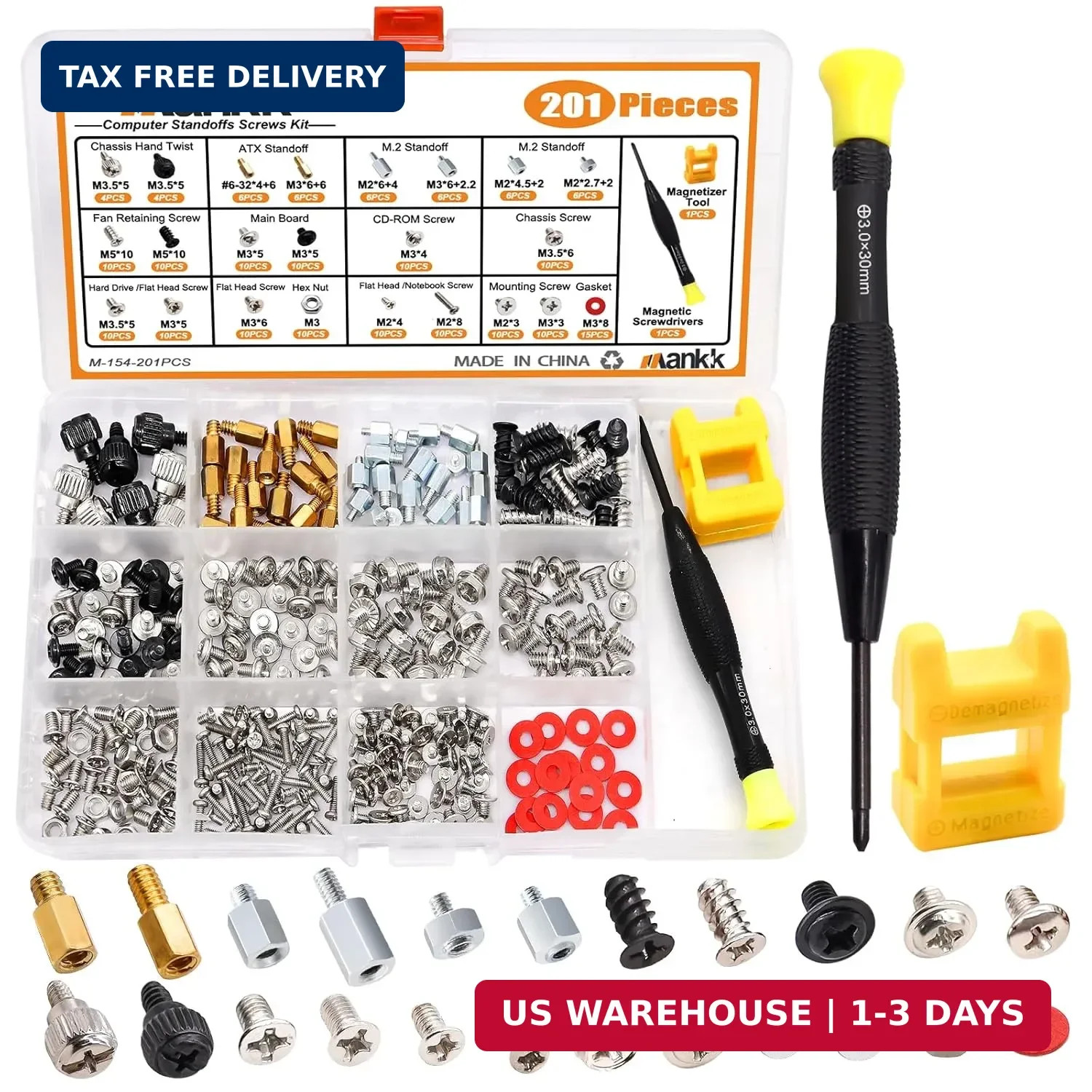 23 Sizes M.2 Computer Screws Motherboard Standoffs Laptop Screws for Motherbo...