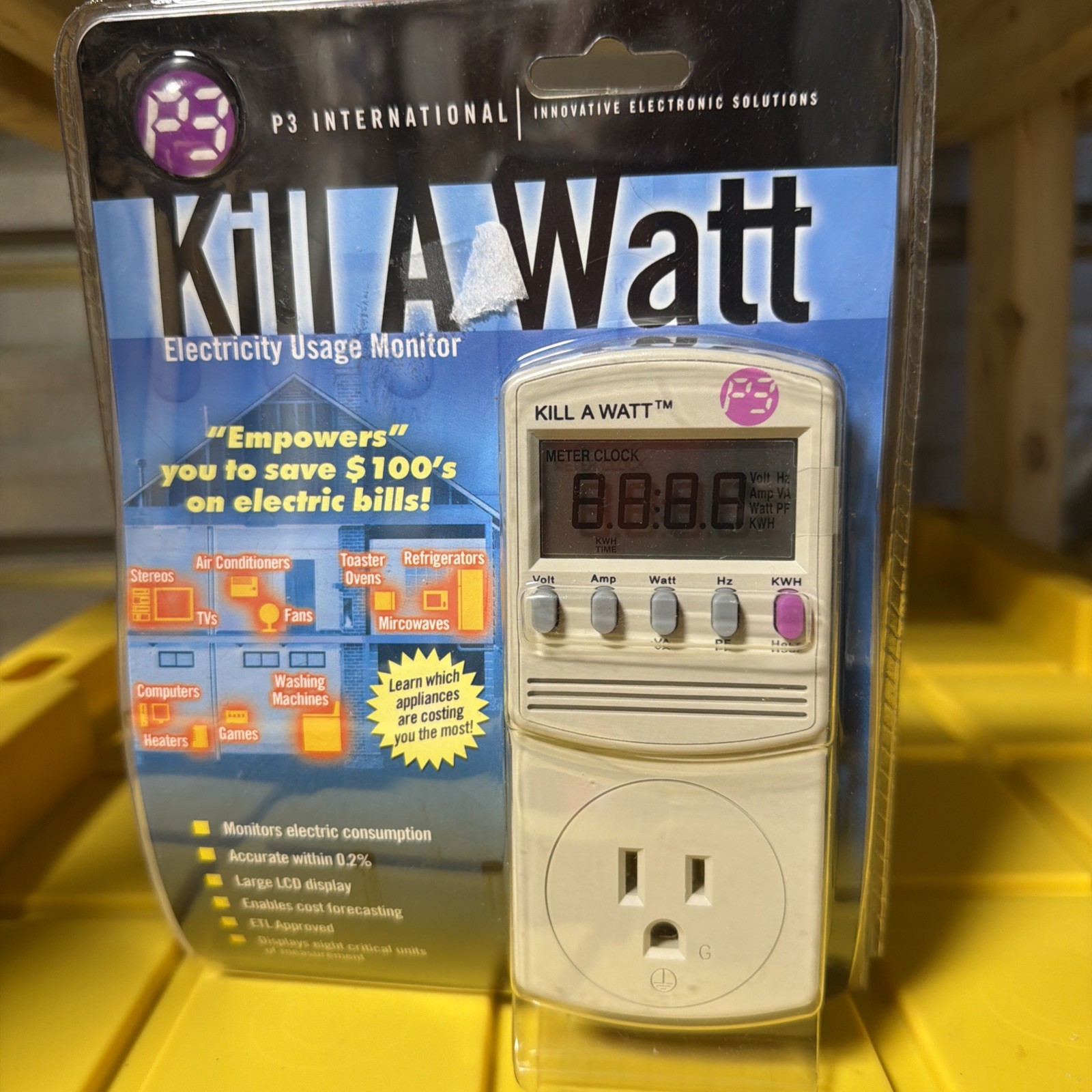P3 International Kill-A-Watt Electricity Usage Monitor Model P4400