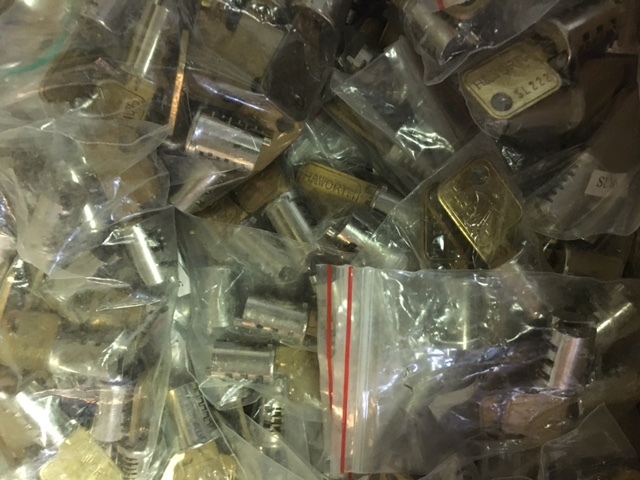 HAWORTH LOCK CORES & KEYS SL SERIES CHROME Sets 2 3 4 5 6 With Core Removal Key