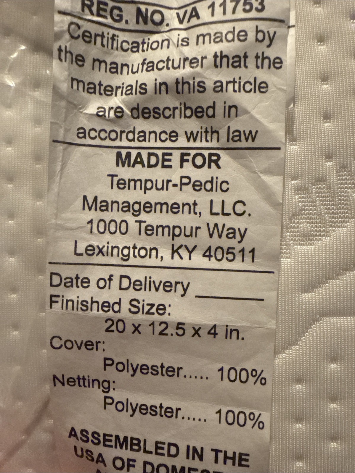 Tempur-Pedic TEMPUR-Ergo Neck Pillow, Standard, Medium, White