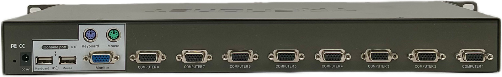 TRENDnet TK-803R 3-Port KVM Switch for Multiple Computers USB PS/2 VGA