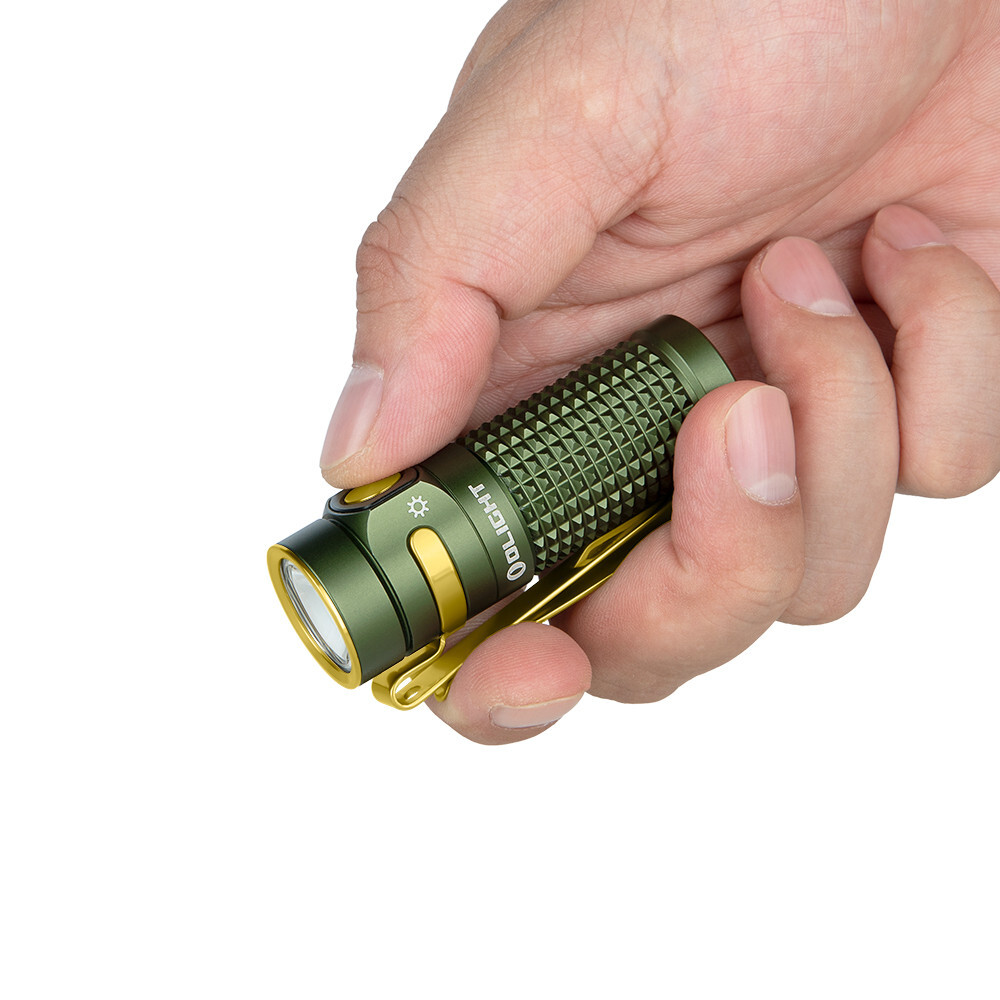 Olight Baton 4 OD Green Premium Rechargeable Flashlight & Charging Case, 1300 L