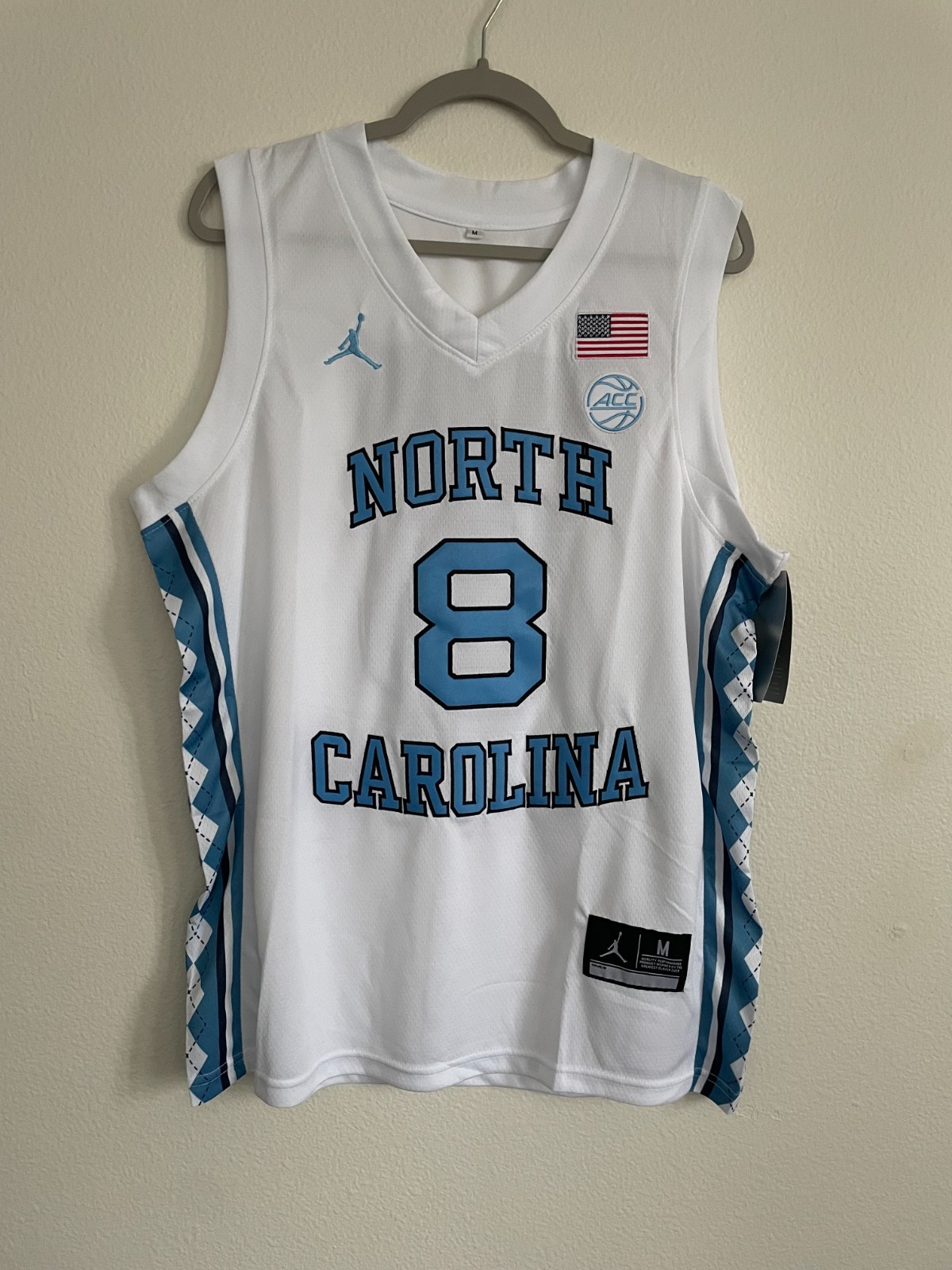 Caleb Wilson UNC Tar Heels 2026 NCAA Basketball Jersey white men's size #8