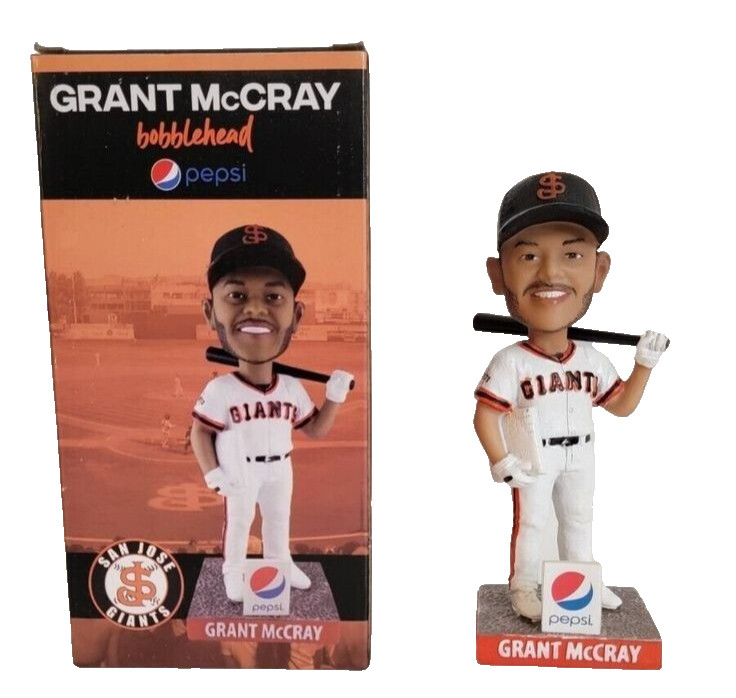 Grant McCray 20/20 Bobblehead SJ Giants SGA 8/26/23 SF Giants Top Prospect