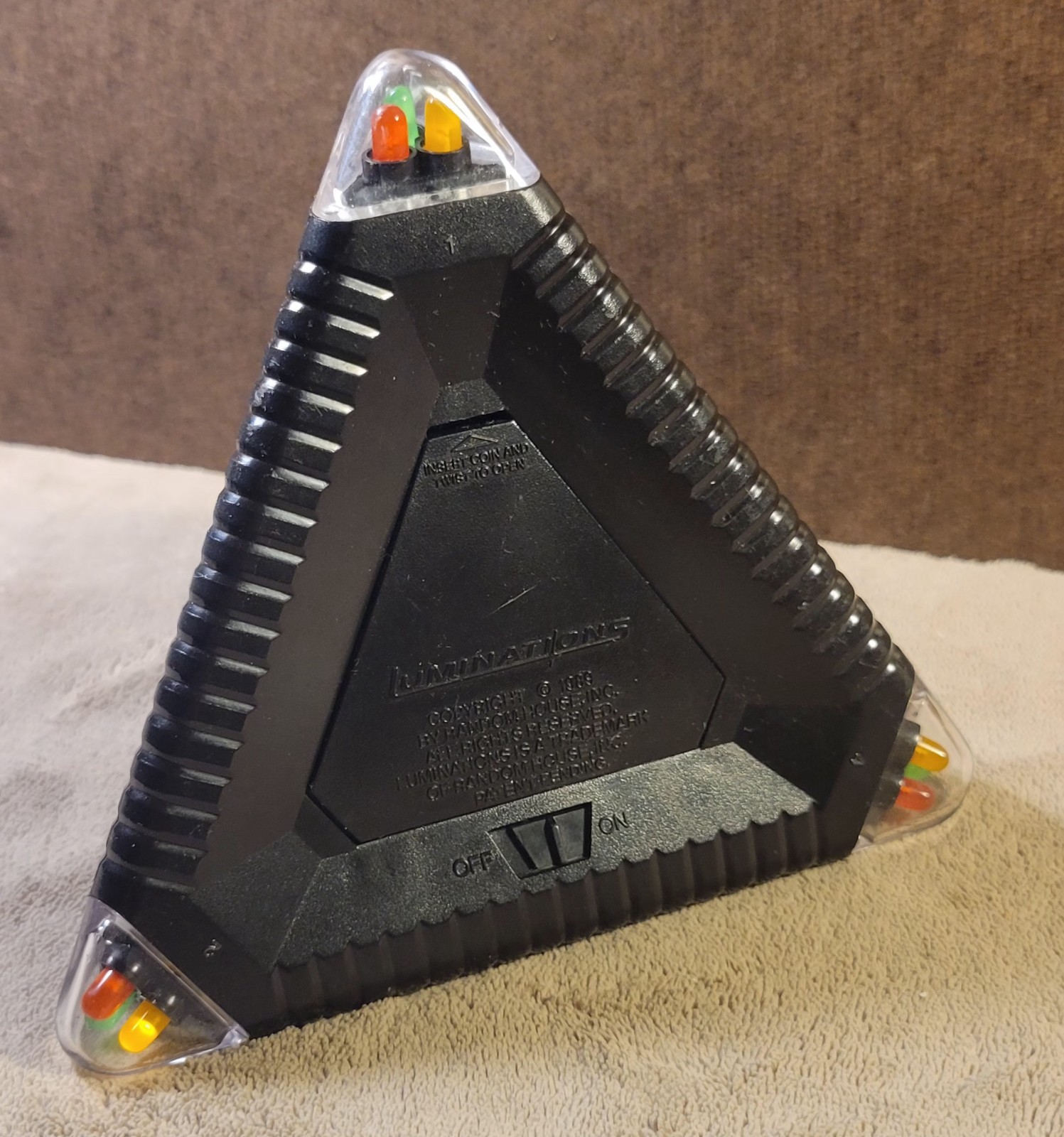 Vintage 1989 Luminations Pyramid Light Puzzle Game by Random House Working