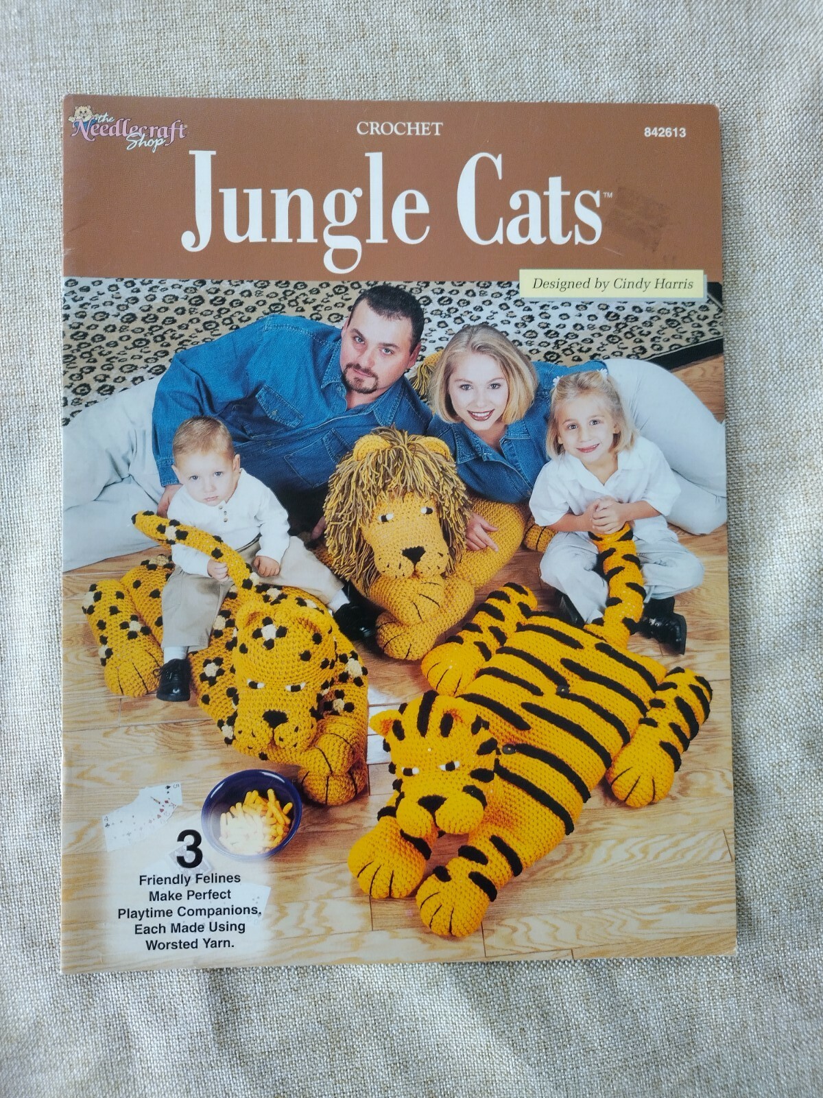 Crochet Jungle Cats Cindy Harris 2001 Craft Project Booklet