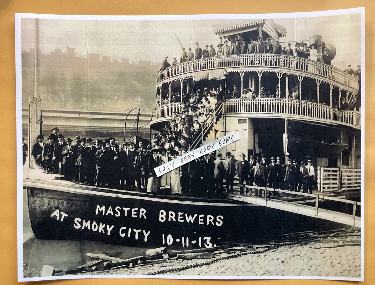 1913 Pittsburgh PA. Master Beer Brewers Convention On Steamship Tour Poster NEW