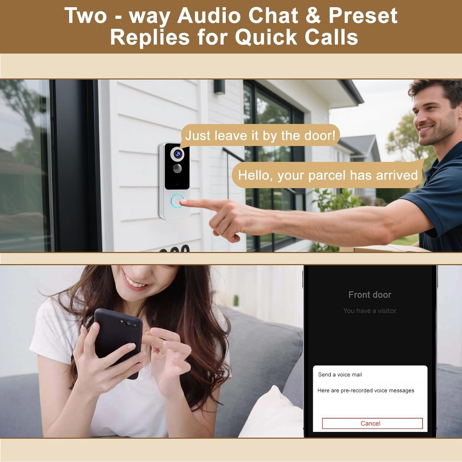 Weatherproof Wireless Doorbell Motion Detection