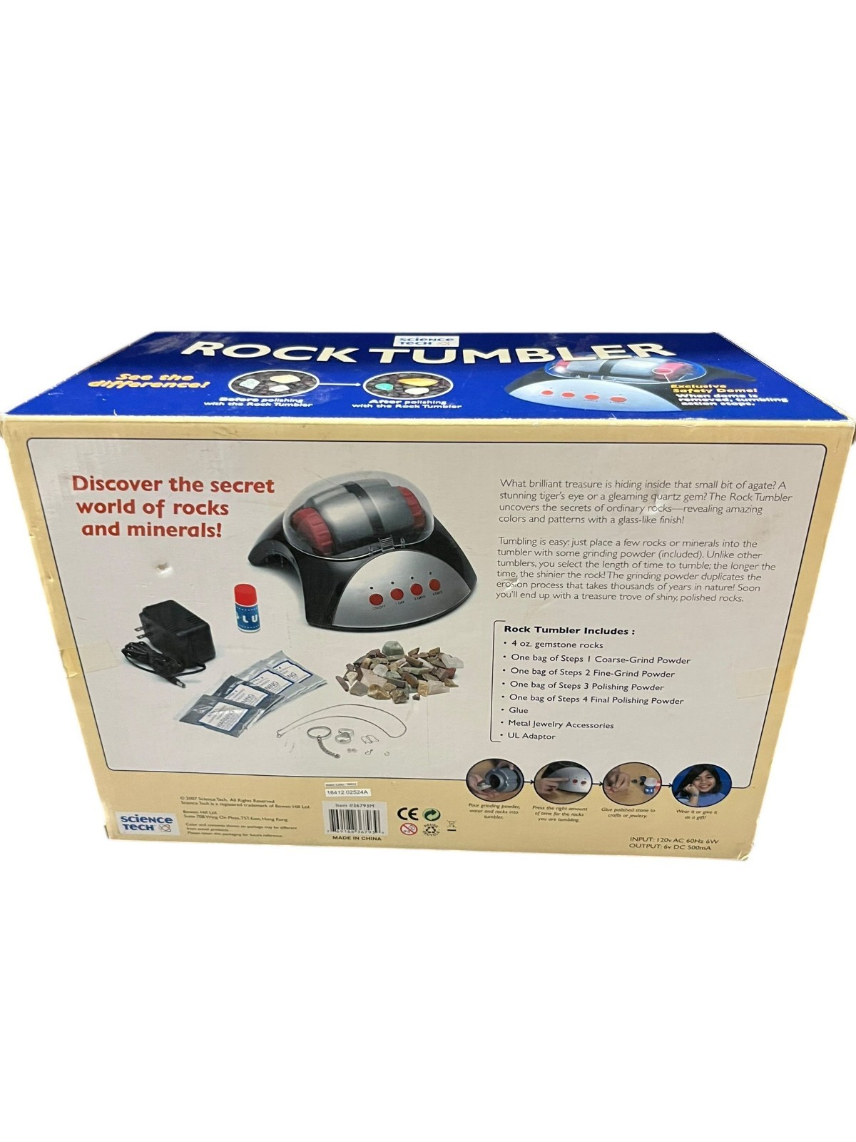Science Tech Rock Tumbler Kit Make Your Own Treasures Jewelry Kit New