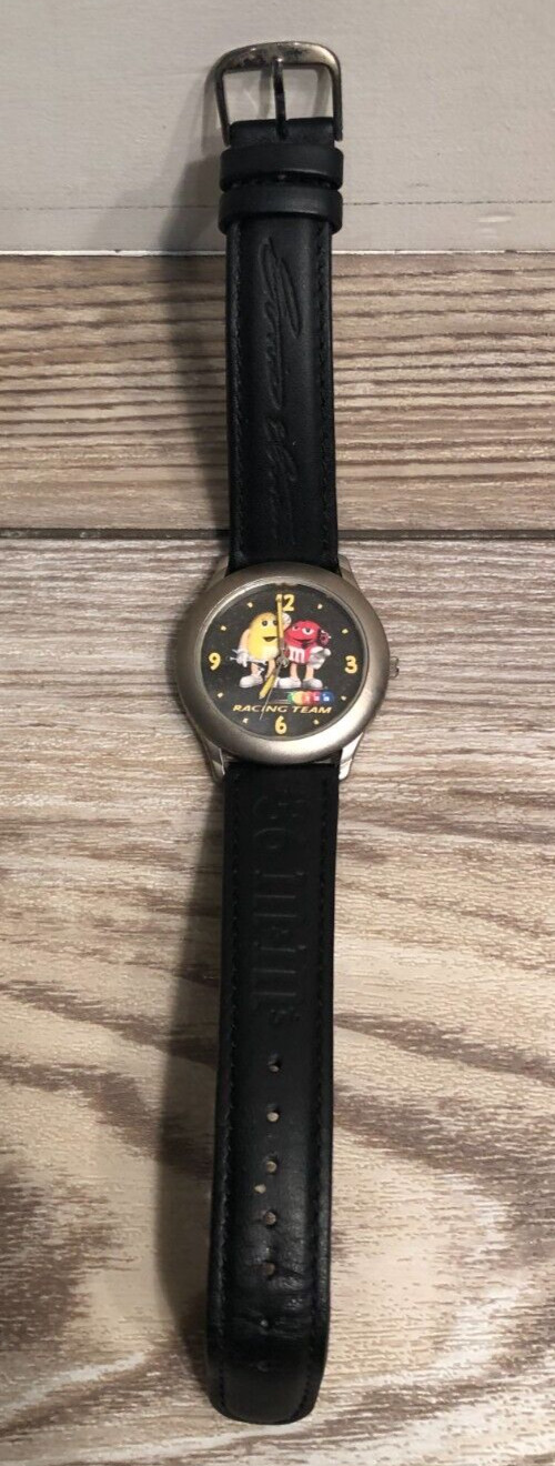 1999 M&M'S RACING TEAM #36 ERNIE IRVAN BRAND NEW COLLECTOR'S LEATHER WATCH WOW!