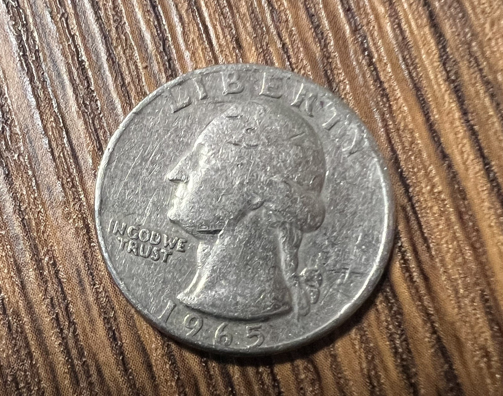 1965 Washington Quarter No Mint Mark-Rim Letters-Filled In A’s- Lot Of Errors!!