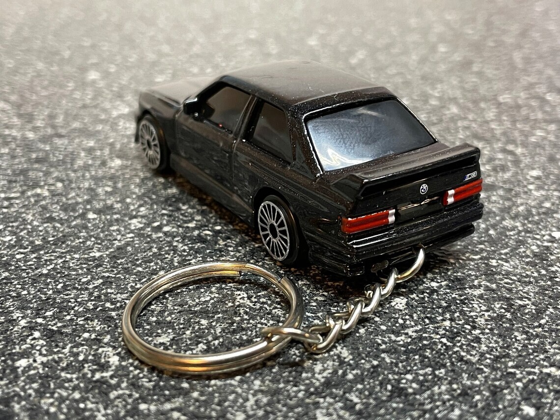 BMW E30 M3 Black Keychain Hot Wheels Matchbox