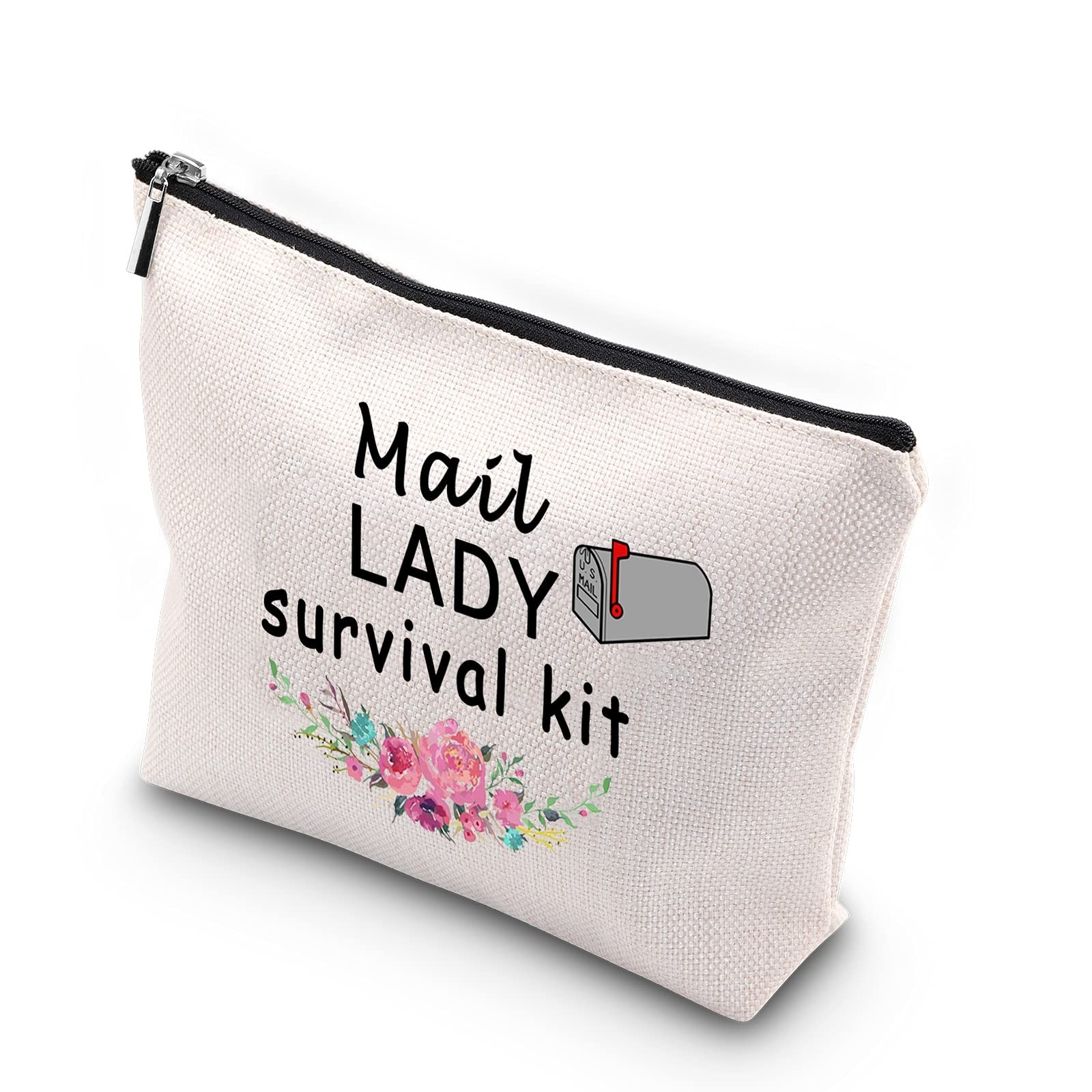 WCGXKO Mail Lady Survival kit Mail Carrier Gift Zipper Pouch Makeup Bag for P...