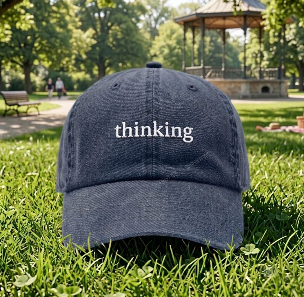 Claude Thinking Navy Blue Baseball Cap Anthropic Classic Dad Hat Adjustable OSFM