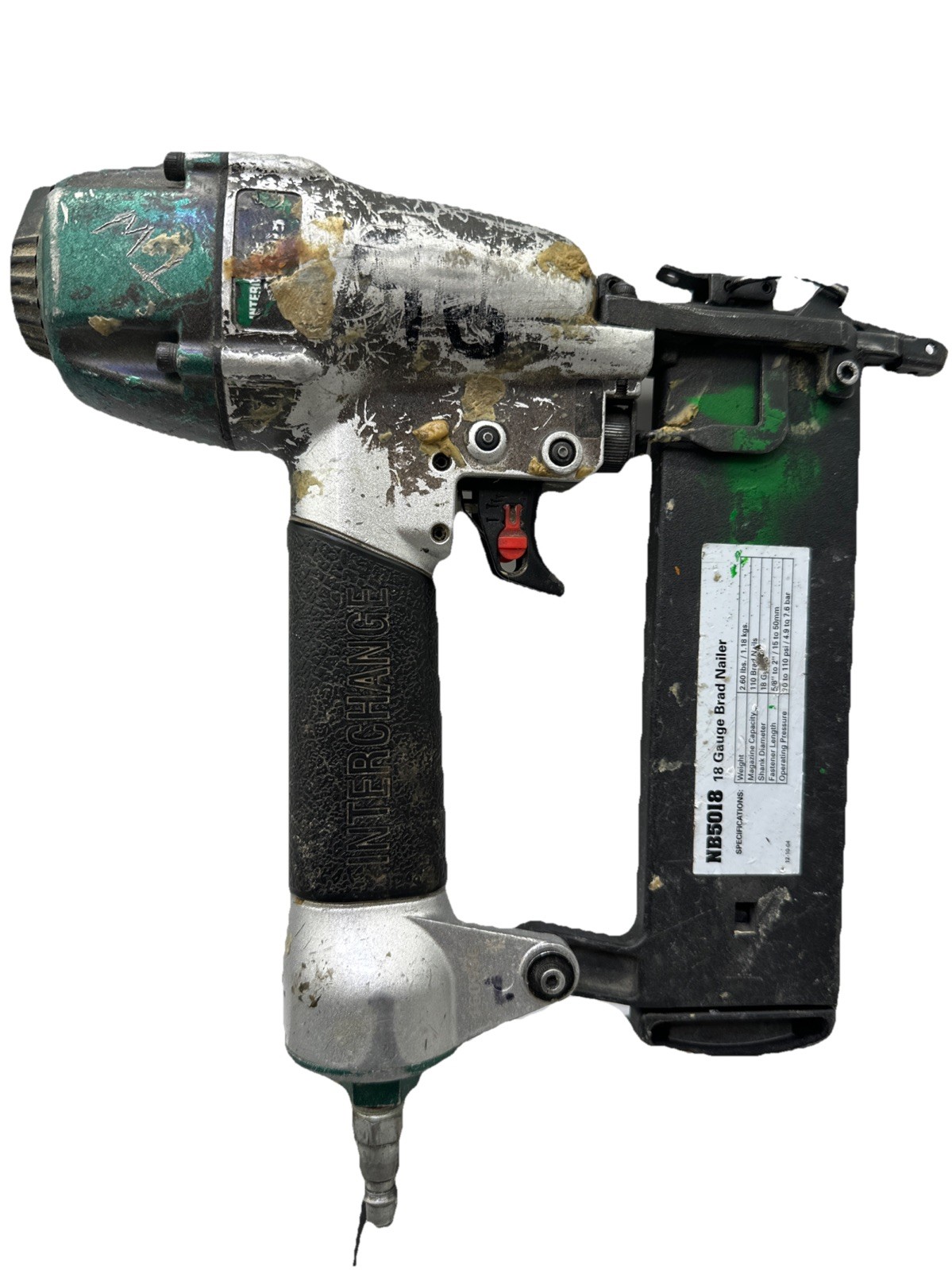 Interchange Brands NB5018 18 Gauge Brad Nailer. Used. Tested Works Strong. {MM}.