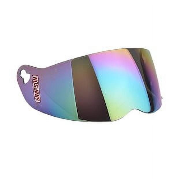 Simpson Replacement Helmet Shield Fits Street Bandits - Medium Iridium Medium Ir