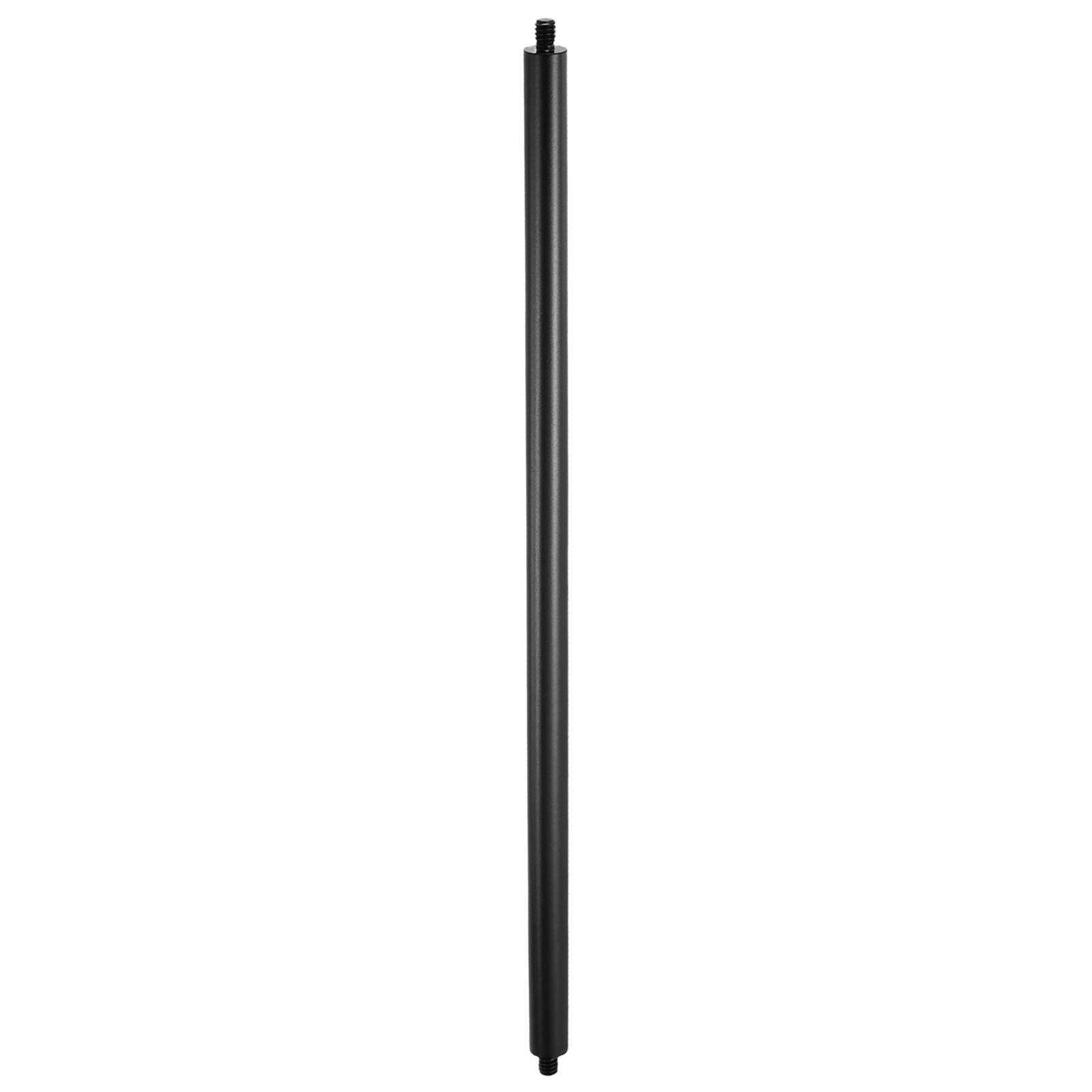 12" Metal Extension Rod, 1Pcs 1/4"-20 Male to Male Thread Tripod Tube Black