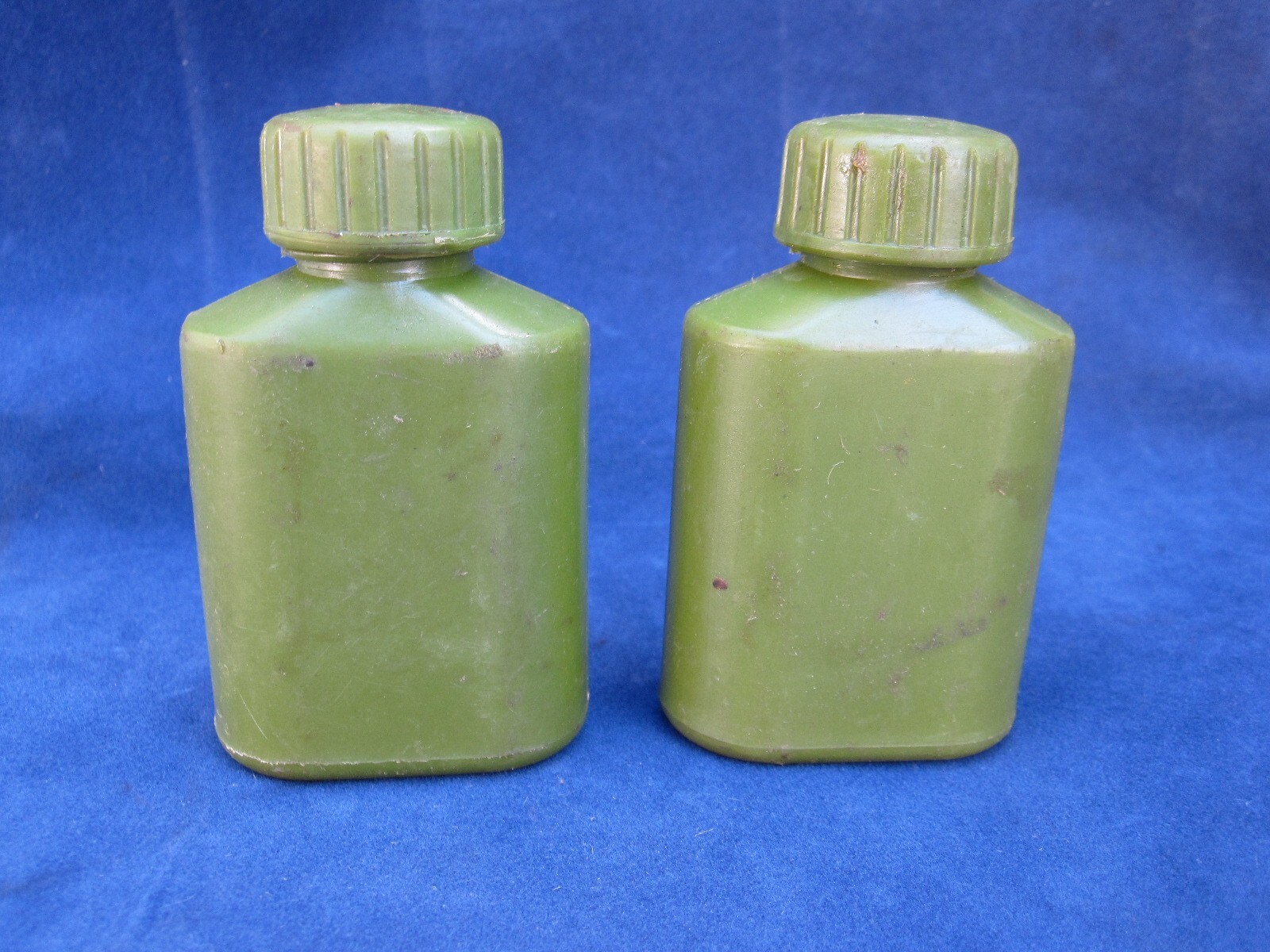 2 pcs: Surplus Original Green Chinese Oil Bottles