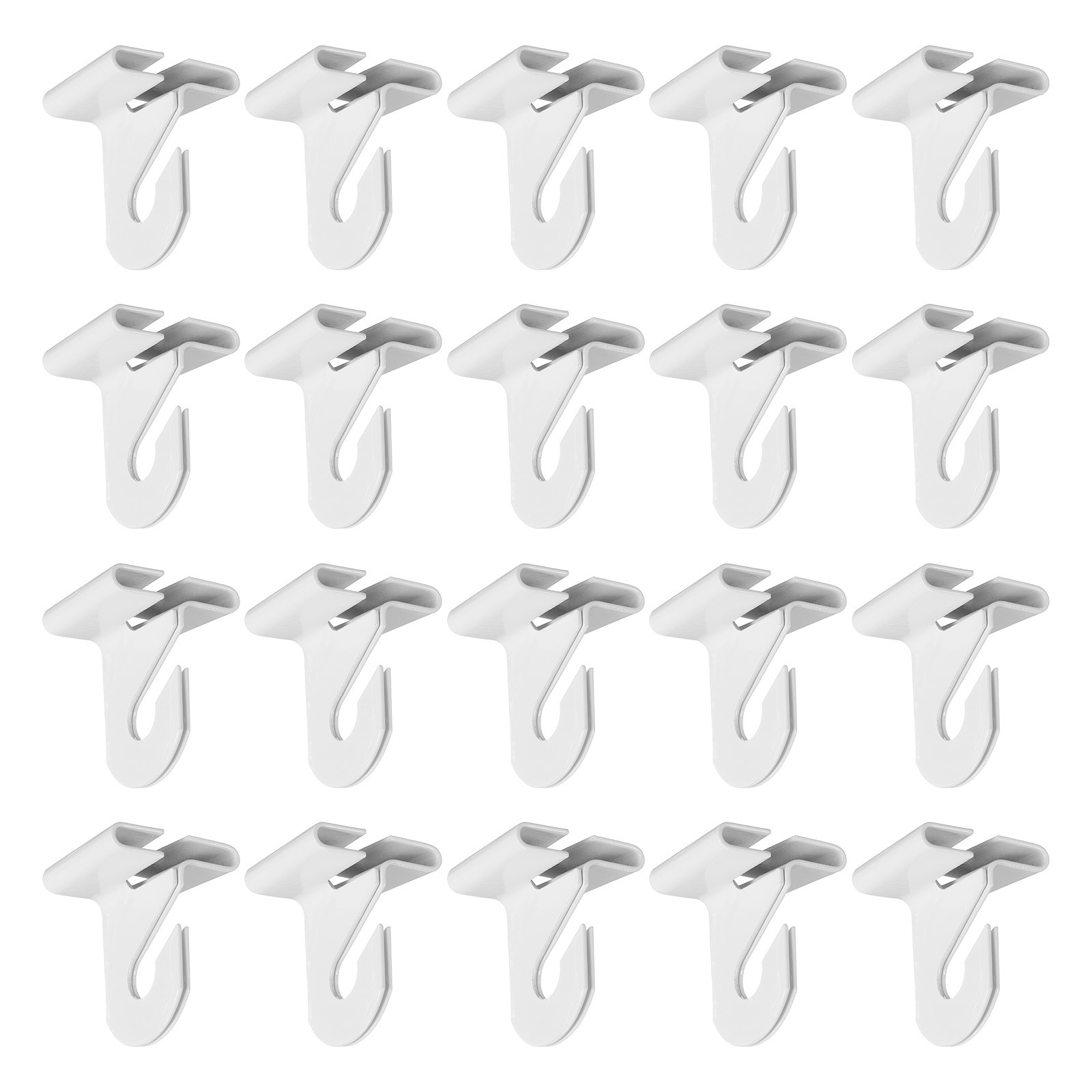 20 Pair Drop Ceiling Hooks 1" W Metal T-Bar Track Clip Suspended Ceiling Hooks