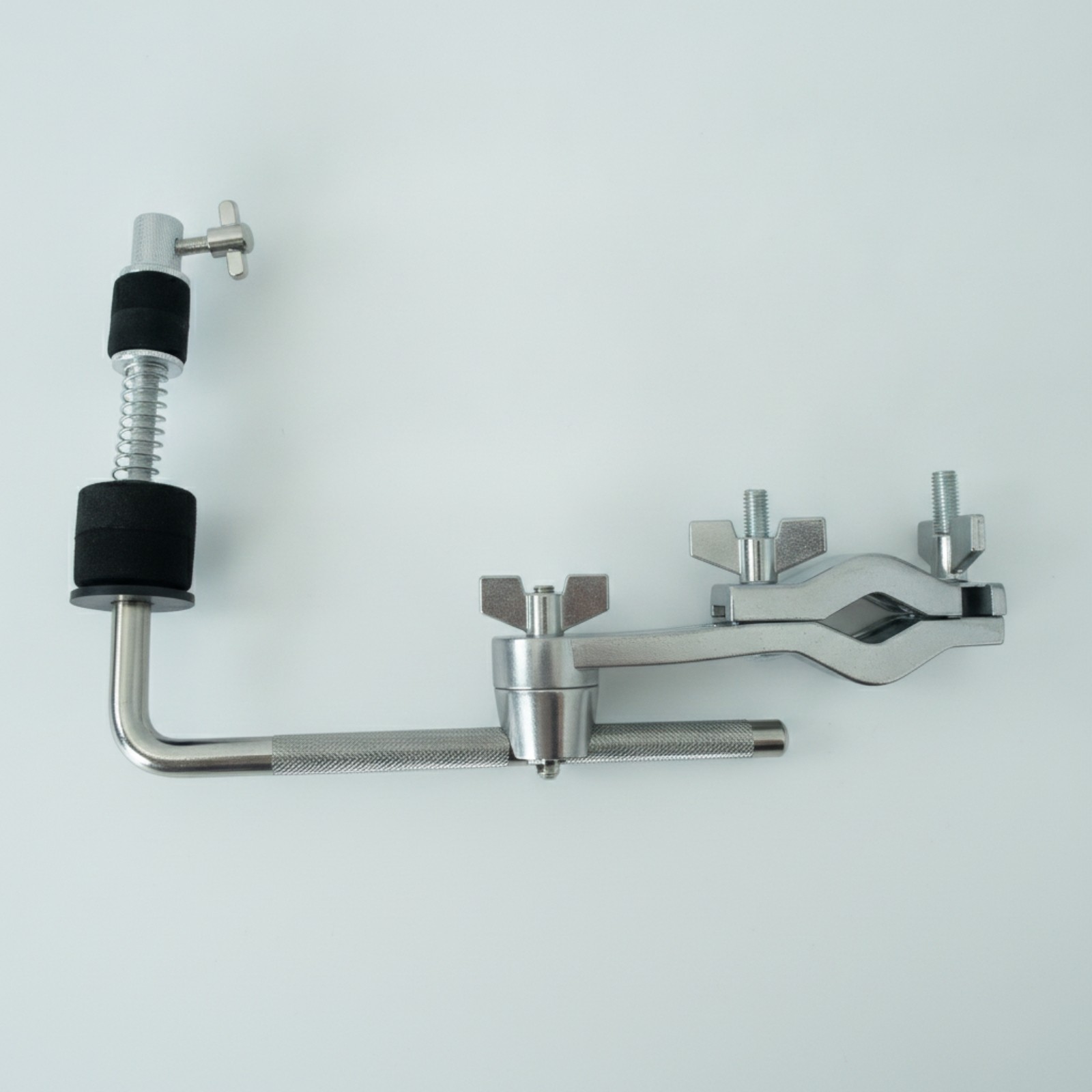 Drum Hardware Extension Clamp Knurled Drum Clamp with L-Rod Adjustable for