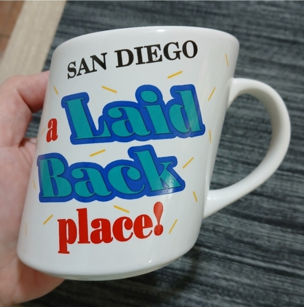 Retro Imug Slants San Diego Coffee Mug NWT