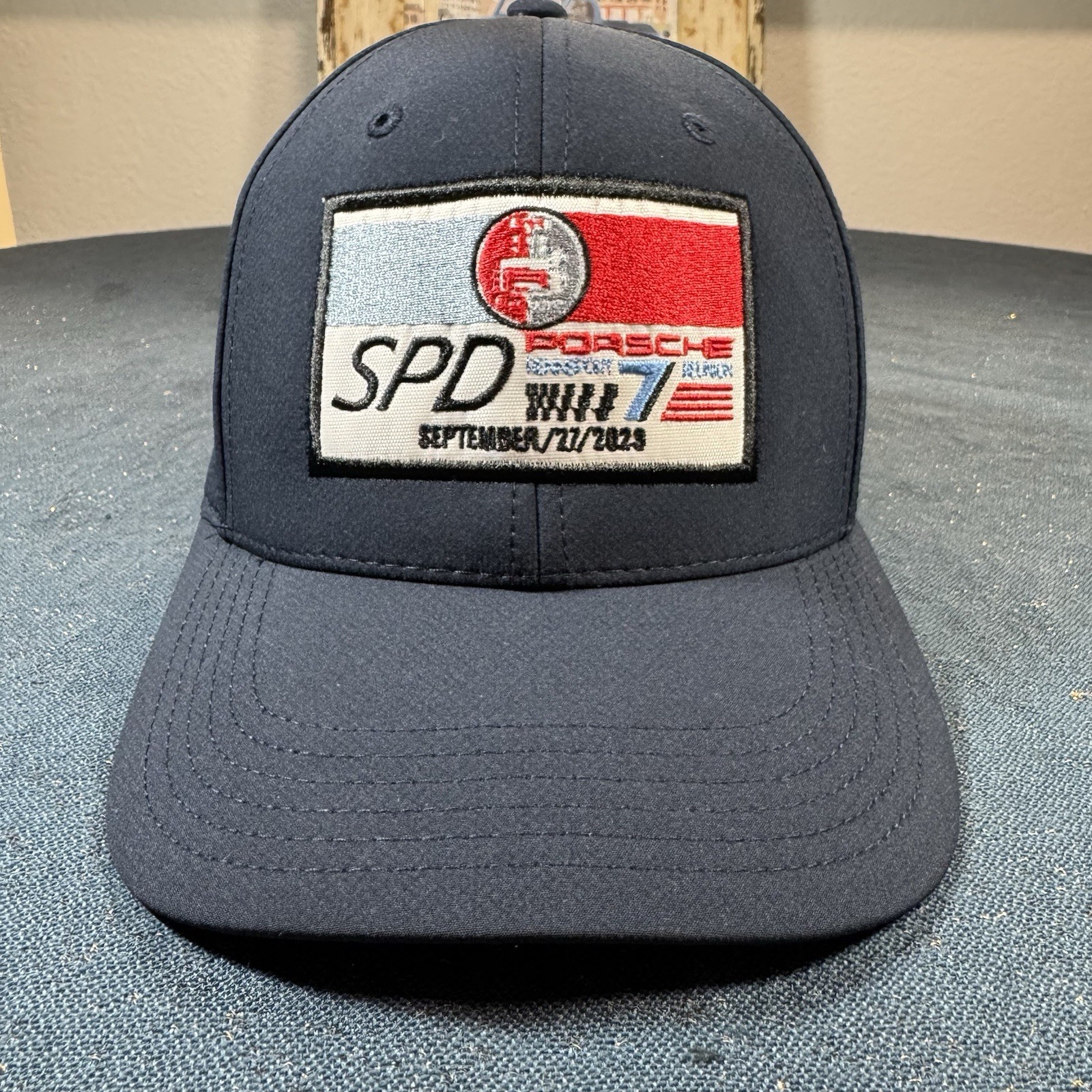 Porsche Rennsport Reunion 7 Blue Adjustable Strap Hat Cap