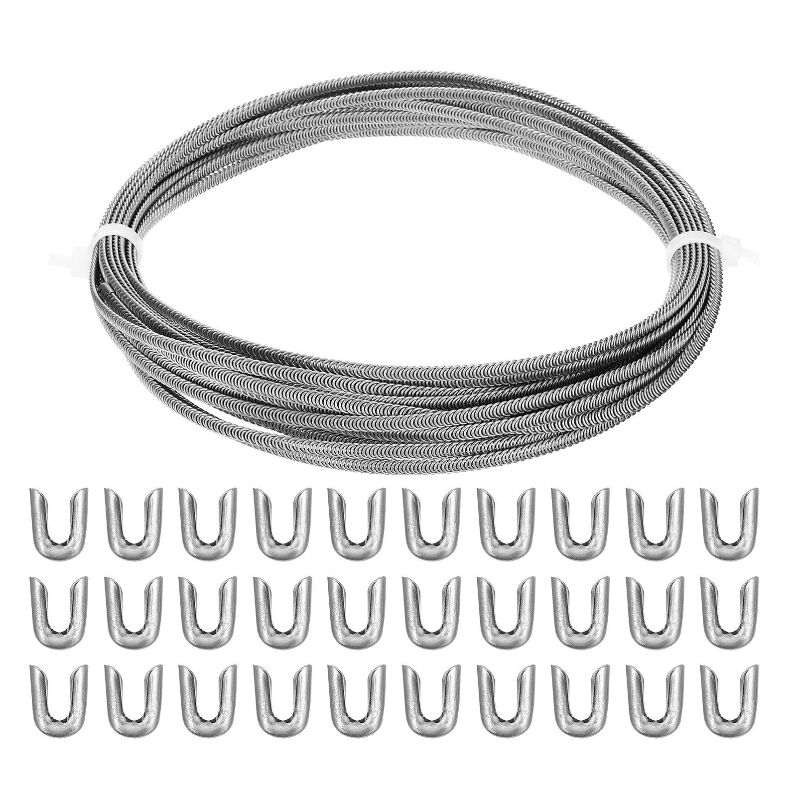 33Feet Stainless Corset Boning Spiral Steel Metal Boning 30 Steel Boning Tips