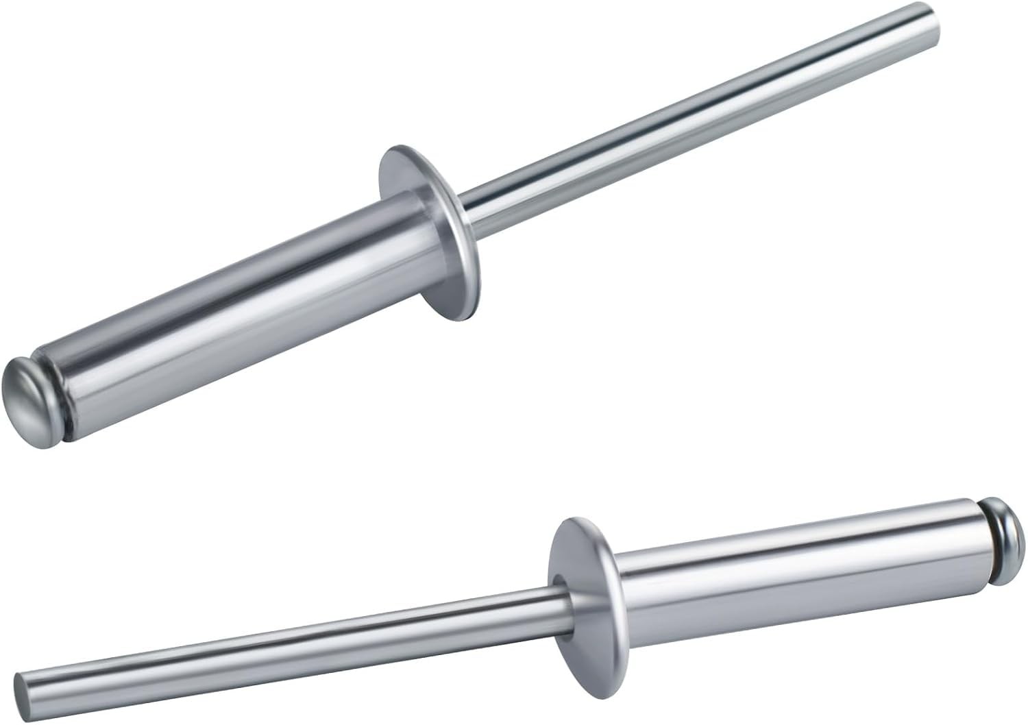 100 PCs 5/32'' x 1''Aluminum Blind Rivets, Pack of 100 CT 5/32 x 1'', Silver