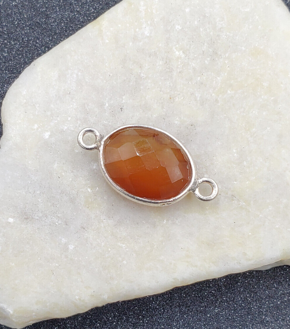 Butterscotch Quartz Earring Bracelet Necklace Connector 925 Sterling Bead