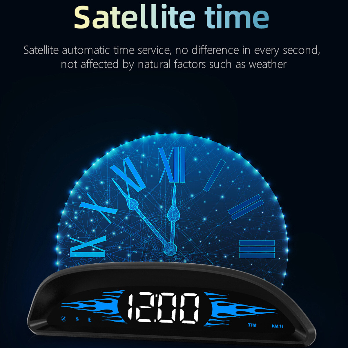 Universal HUD GPS Head Up Display Speedometer Odometer Car Digital Speed HD US