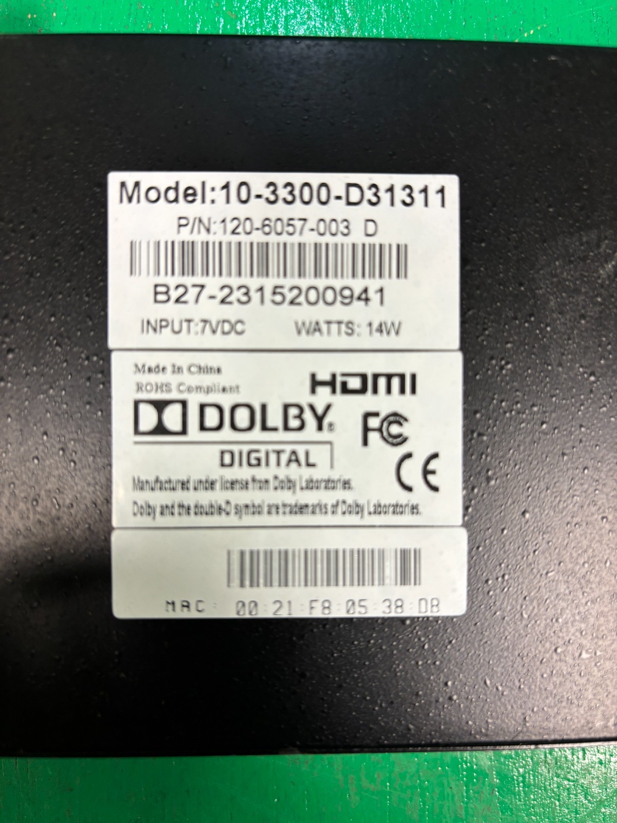 ENSEO IP TV DECODER MODEL 10-3300-D31311