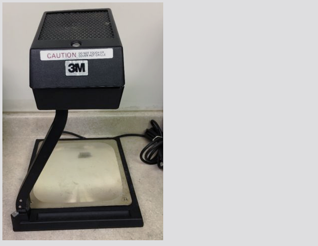 3M Five "O" Eighty Eight 88 BGC Portable Overhead Projector