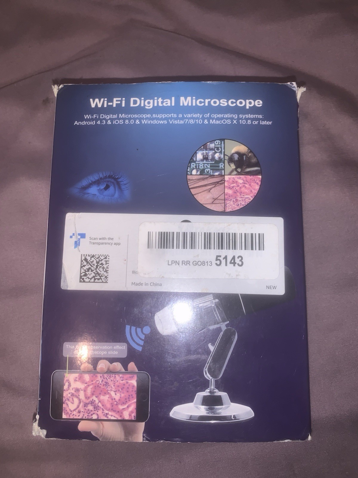 WiFi Digital Microscope USB Black Inspection Camera