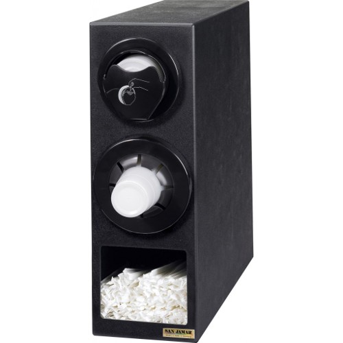 San Jamar SANL22CS2951BK Sentry® Dimension Cup/Lid/Straw Cabinet