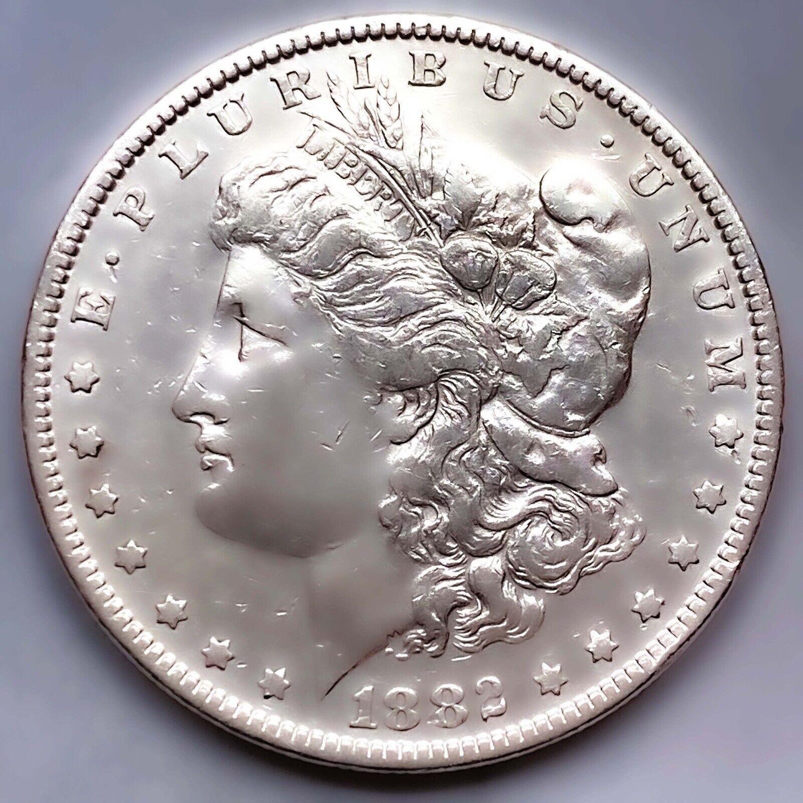 1882-O   MORGAN SILVER DOLLAR 90% SILVER $1 US COIN -NICE!  FREE SHIPPING  JA9