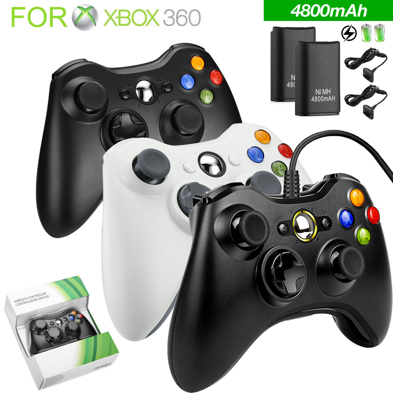 Wired/Wireless USB Controller For PC Compatible With Xbox 360/Windows 7 8 10 11