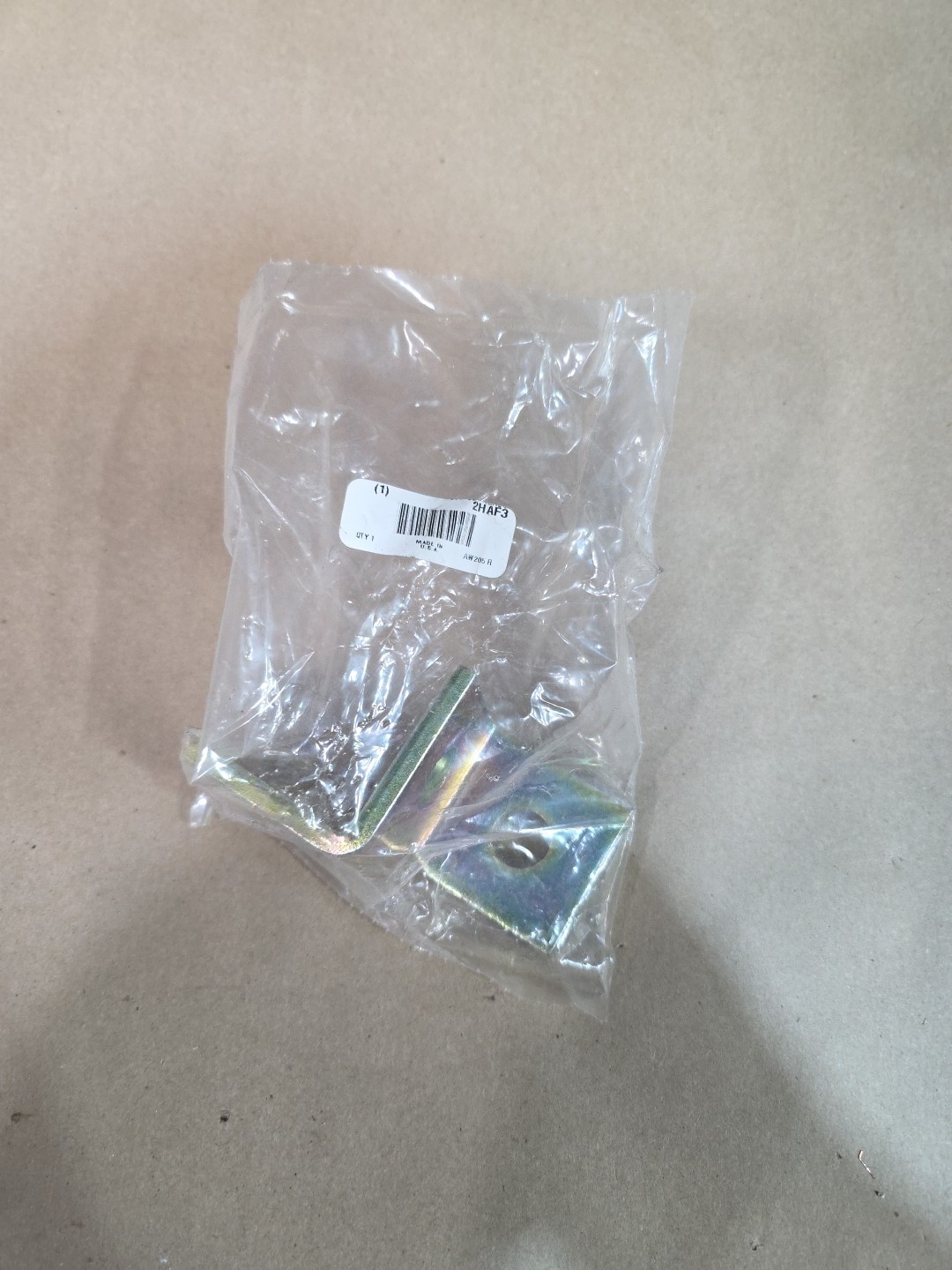GRAINGER APPROVED V971RY Wing Connector, One-Way,Steel 2HAF3