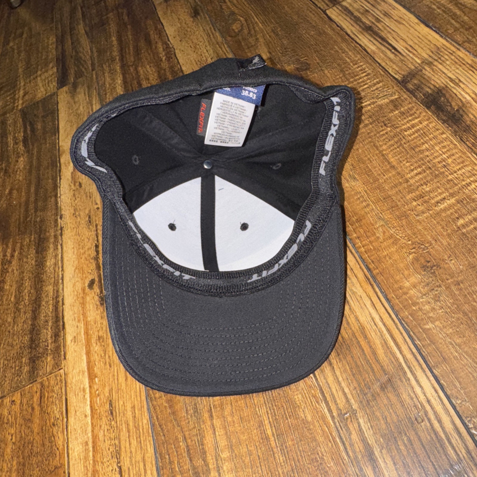 KANGOL Logo Wool FlexFit Fitted Baseball Cap S/M - Black