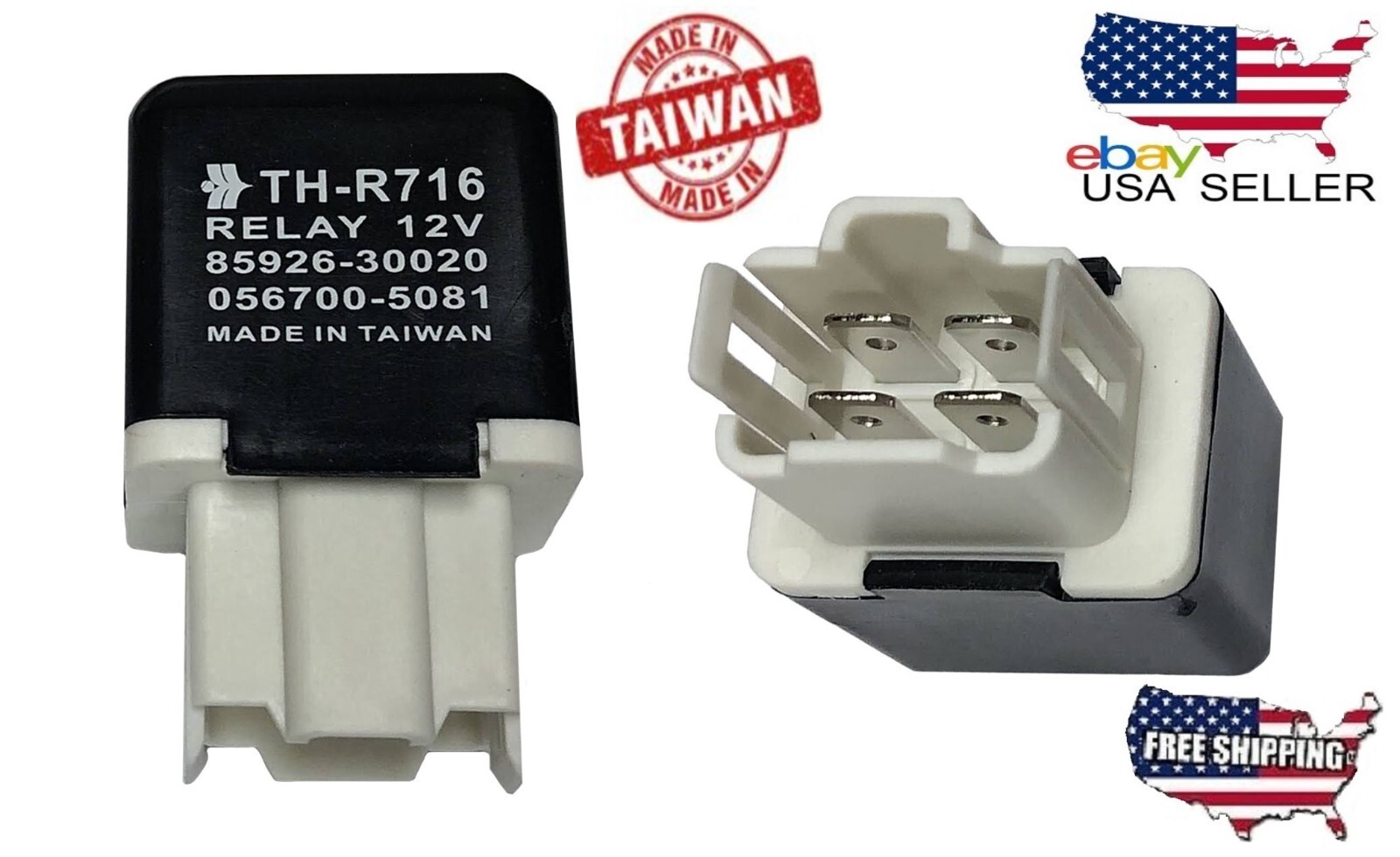 TOYOTA RELAY 230W HEAD LIGHT DIMMER 85926-30020  056700-5081  12 VOLTS RE048