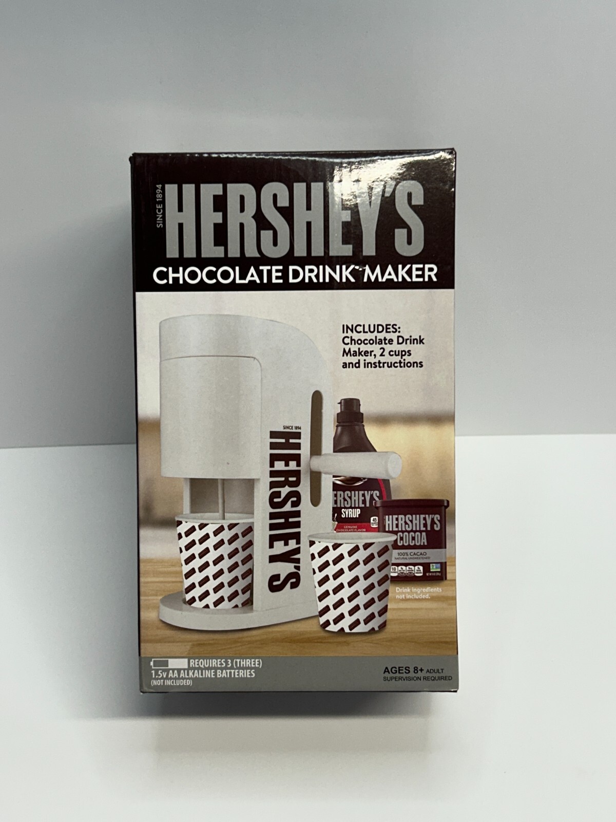 Hershey's Chocolate Drink Maker  w/ Cups White NIB