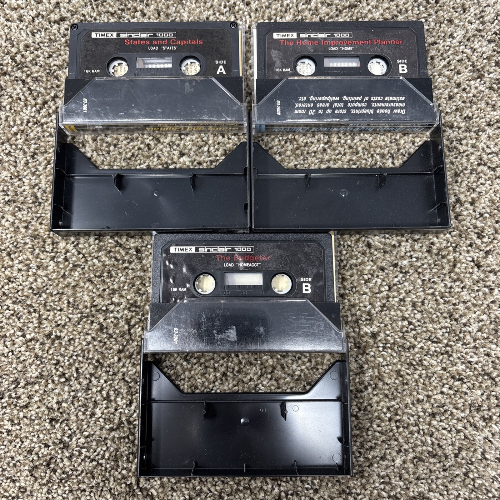 Timex Sinclair 1000 Tape Programs And User Manual UNTESTED AS IS