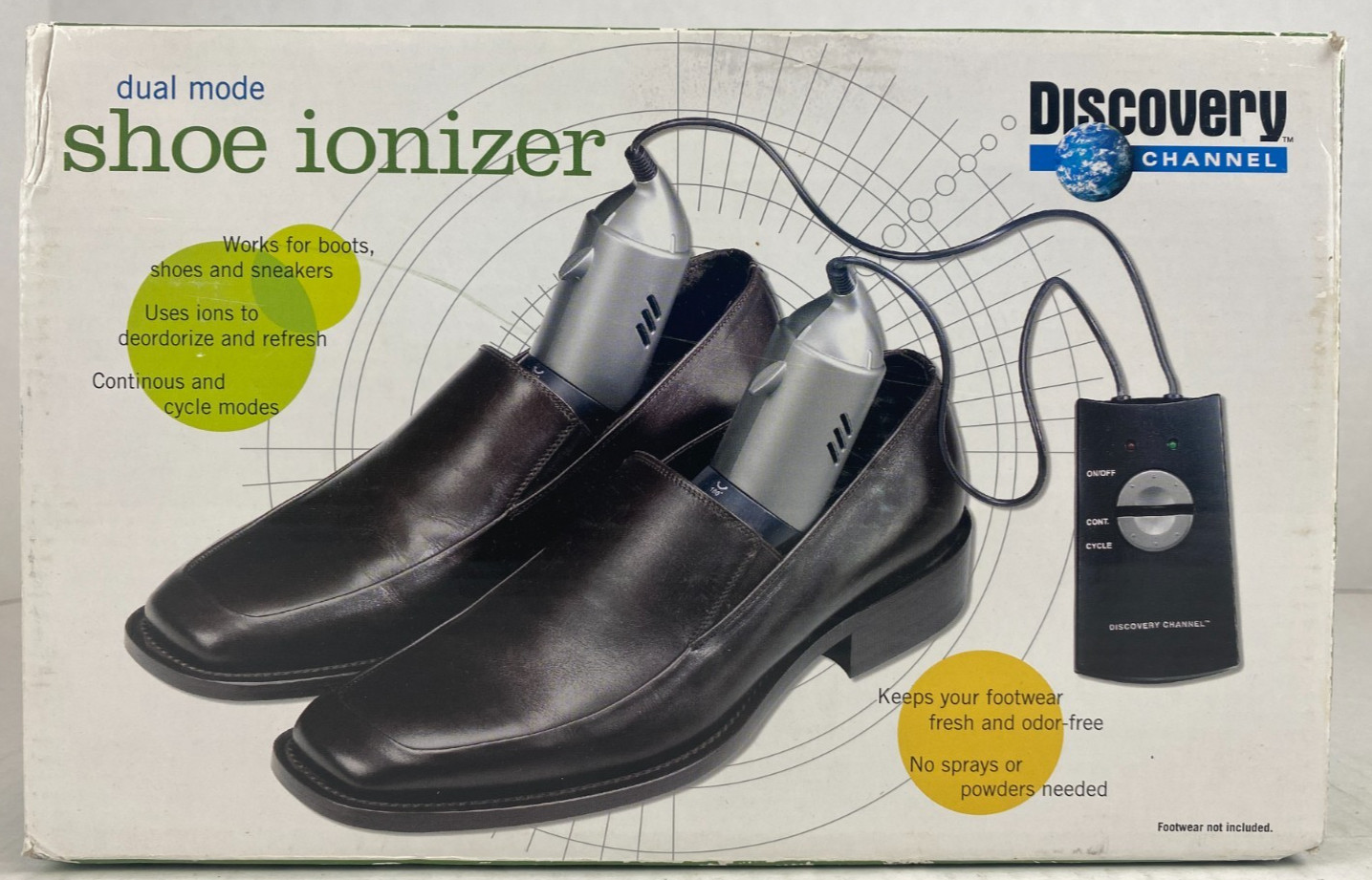 New Old Stock Discovery Channel Dual Mode Shoe Ionizer – New in Box