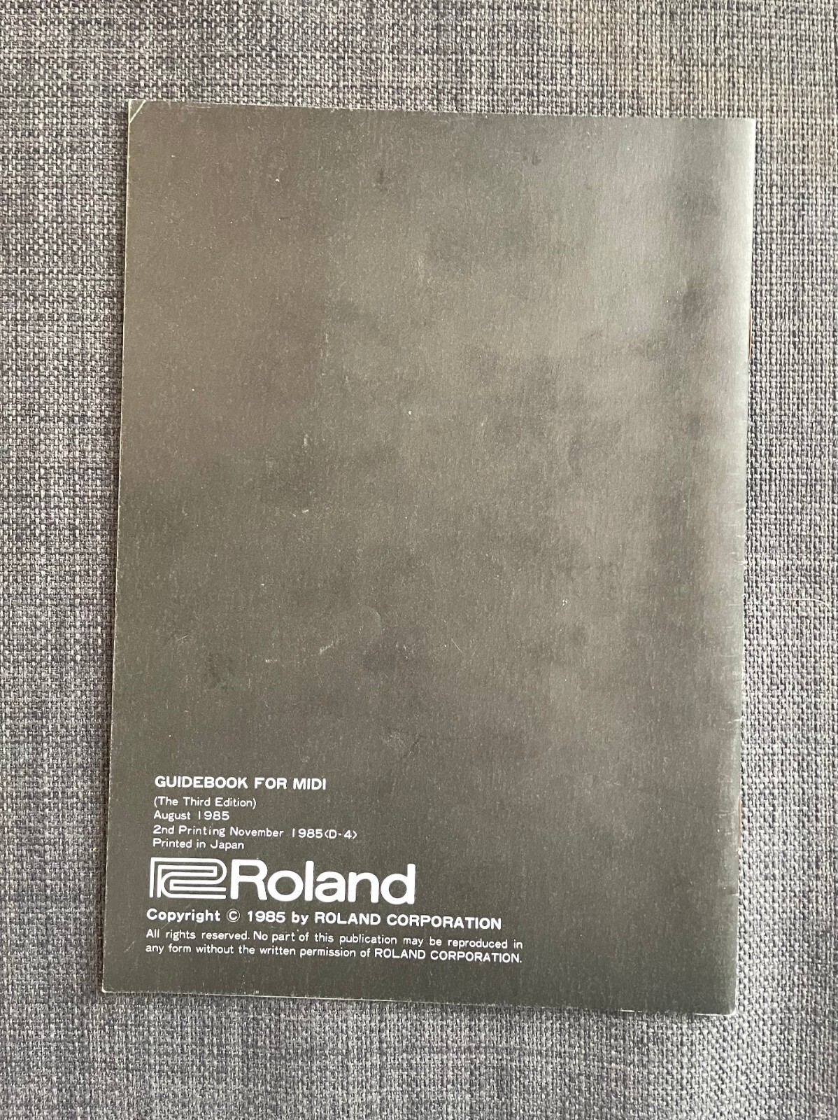 ROLAND - Guide Book For MIDI - 1985 Vintage!