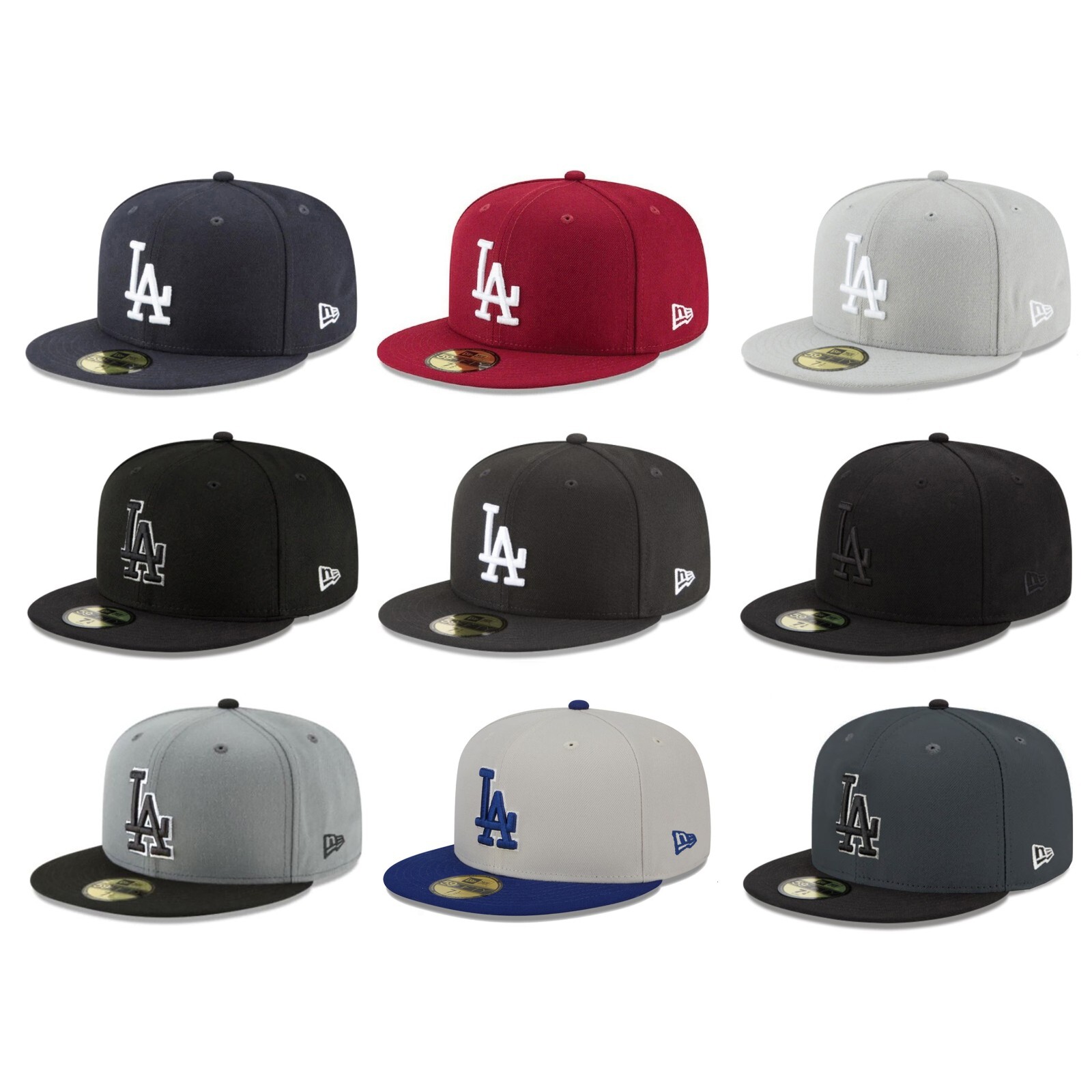 Los Angeles Dodgers LAD MLB Authentic New Era Fitted Cap - 59FIFTY
