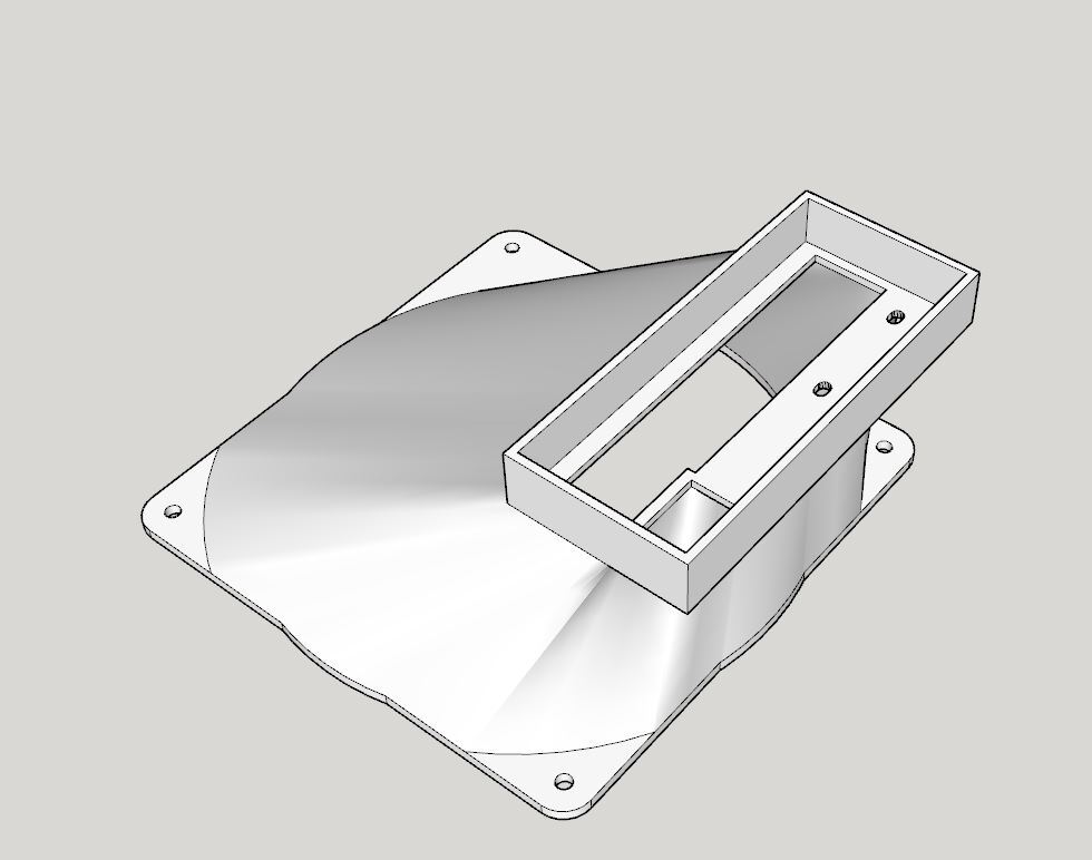Nvidia GPU Blower Fan Shroud with Lip for A100/CMP 170HX